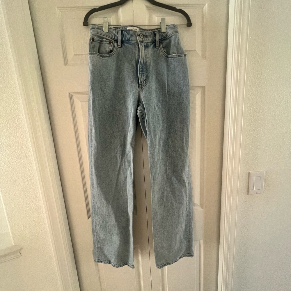 Abercrombie & Fitch Light Blue Straight Leg Jeans